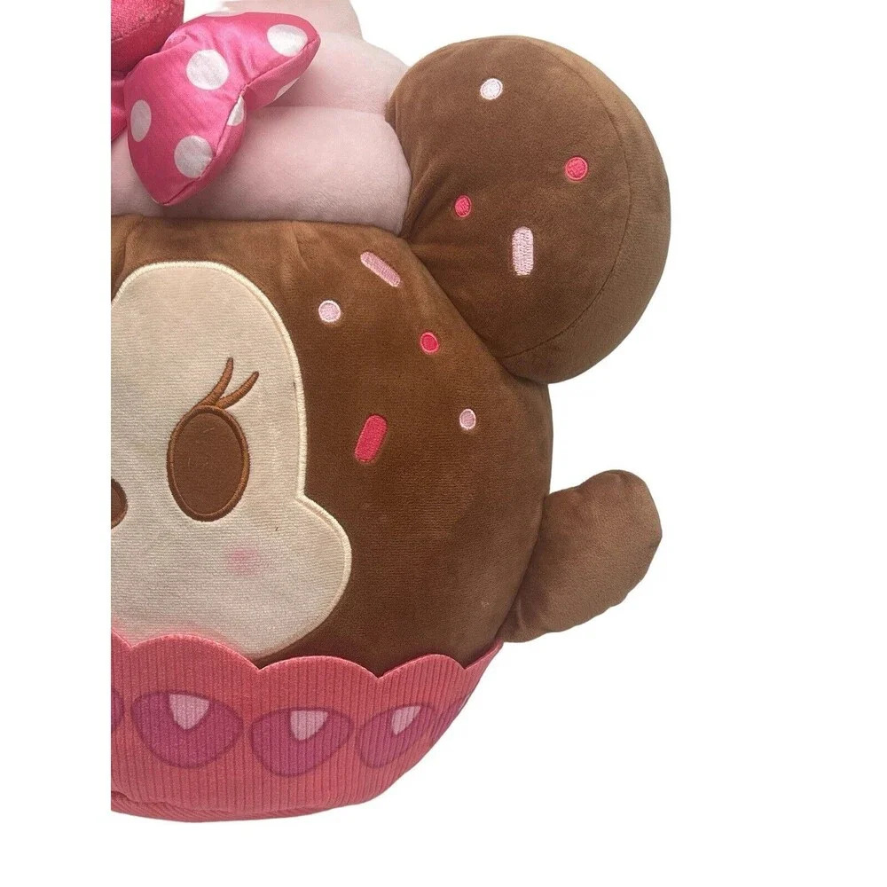 Minnie Mouse Strawberry Cupcake Disney Munchlings Plush Baked Treats 16” Toy - Picture 7 of 16